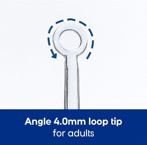 Bionix - Lighted AngleLoop Ear Curette Tool, Earwax Removal Tool, Aids in Excess Wax Removal, Convenient & Easy-to-Use, Ideal for Healthcare Providers, Single-Use (50 Count) - color: AngleLoop