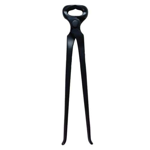 Hoof Nipper 12 Inch–Heavy-Duty Vanadium Steel Farrier Tool–Black Forged Track Veterinary Hoof Trimmer for Horses,Goats & Livestock–Precision Sharp Jaws for Clean Cuts–Professional Farrier Supplies