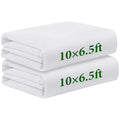 MUDEREK 2 Pack Garden Sun Shade Cloth for Raised Beds 6.5x10ft White | Plant Shade Cloth Non-Woven Garden Sunshade Cloth for Vegetables Sun Shade Cloths for Raised Bed to Protect Plants - size: 6.5x10ft/2PC
