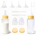 DEMORA Kitten Bottle Feeding Kit, Graduated Nursing Feeding Bottles for Pet Kitten Puppy Hamster Rabbit with Two Kinds of Replaceable Nipples Feeder (Clear, 5 oz)