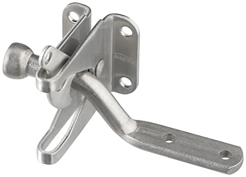 National Hardware Automatic Gate Latch with 4 in Bar, Stainless Steel | Latches on Its Own As the Gate Swings Shut; Rust-Free Build for Metal and Wood Gates, Left or Right Hand - size: 1 Count (Pack of 1)