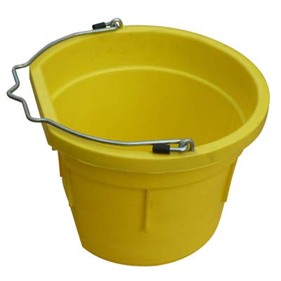 MR8QP/FSB-YEL Utility Bucket, Flat Sided, Yellow Resin, 8-Qts. - Quantity 1