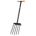 Heavy Duty Pitch Fork, 45-Inch Garden Fork with Strong Steel Tines, Long Handle Pitchfork for Gardening
