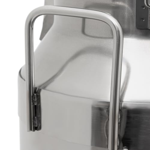 10L/2.64 Gallon Stainless Steel Milk Bucket, Heavy Duty Milk Can with Sealing Lid and Easy-Flow Spigot, Large Liquid Container Storage for Wine, Water, Coffee, Oil Storage, Transport, and Dispensing - size: 10L/2.64Gal