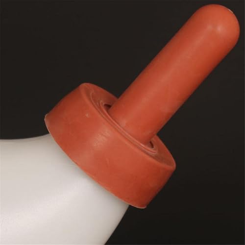 Farmnurture Calf Feeder with Anti-Colic, Soft Silicone Heavy Duty Milk Nipple for Bucket, Feeding Teat for Cattle, Horses, Sheep, Goats – Easy Farm Supply - color: AF027