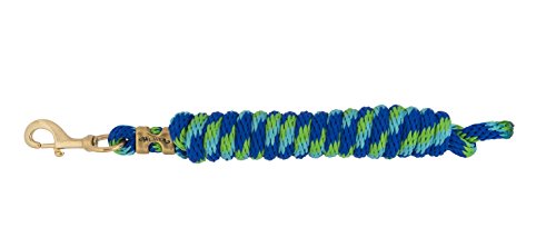 Weaver Leather Poly Lead Rope, Blue/Turquoise/Green, 5/8-Inch x 10-Feet