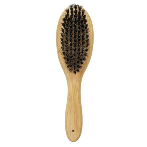 Patina Pet Grooming Brush with Boar Bristles | Professional Daily Grooming for Soft Hair, Reduces Shedding, Gentle Massage, Healthy Shine