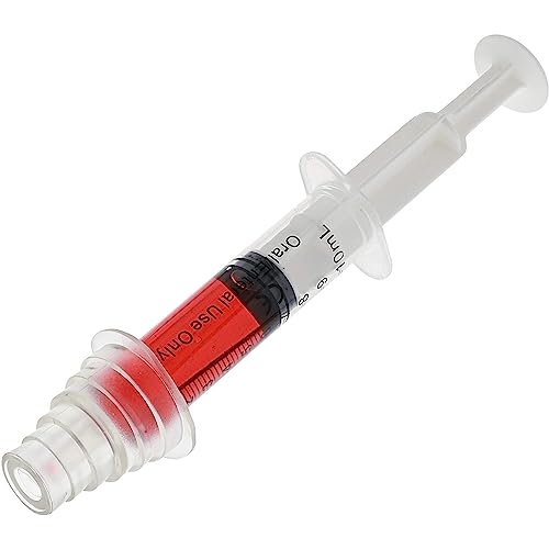 Bright Creations Oral Medicine Syringes with Bottle Adapter - Precise Liquid Dosing & Ml Syringe - Universal Medication Bottle Adapter - Transparent, Pack of 10
