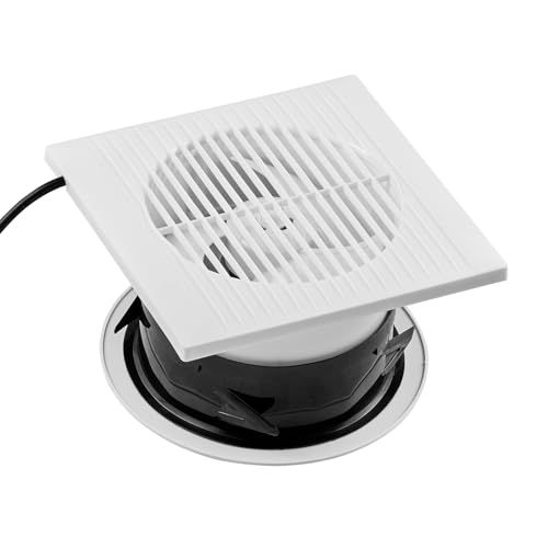VEVOR Through-the-Wall Ventilation Fan， White Grille, 110 CFM, 6.8" Diameter Exhaust Fan Duct with 10-Inch Retractable Hose for Kitchen, Living & Laundry Room Workshop - size: 6.8 Inch Diameter