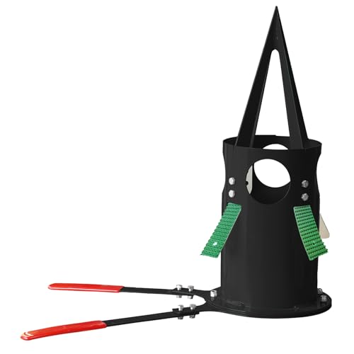 Bulk Bag Unloader for Animal Feed, Grain & Fertilizer | FIBC Big Bag Dispenser | Heavy-Duty, Portable Tool for Farm, Warehouse, Construction - color: Black
