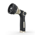 RESTMO Water Hose Nozzle Heavy Duty, Adjustable Hose Sprayer Thumb Control | Premium Zinc Alloy, 8 Adjustable Spray Patterns, Flow Control, TPR Rubberized, Ideal for Plants & Lawns, Cars & Pets, Black - color: Black
