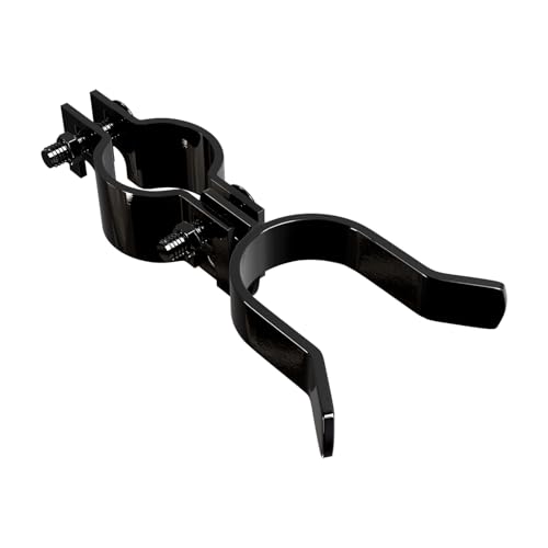 VIVIDA 1-3/8" x 1-3/8" Chain Link Fence Gate Latch, Black Fork Latch, 1 PCS | Black Chain Link Fence Parts, With Padlock Hole, Bolts & Nuts Included - size: 1-3/8" x 1-3/8" (1 PCS)