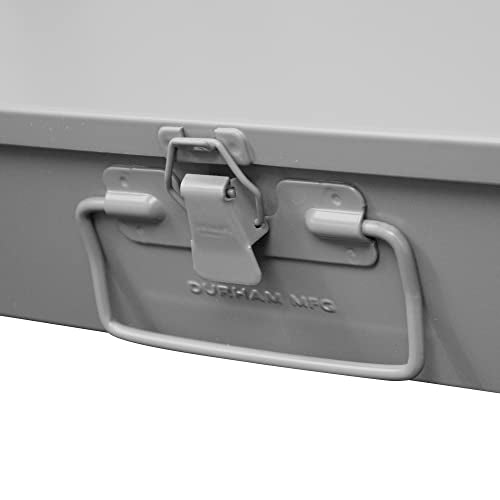 Durham 117-95 Gray Cold Rolled Steel Large Vertical Box, 18" Width x 3" Height x 12" Depth, 6 Compartment
