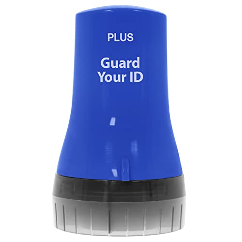 Guard Your ID Wide Identity Theft Protection Roller Stamp for Mail, Blue - color: Blue, size: Wide