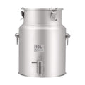 304 Stainless Steel Beverage Dispenser, 2.64Gal/10L Drink Dispenser | Water Beverage with Spigot Milk Can Milk Pail Bucket for Hot Water, Cold Milk, Coffee, Tea, Juice - size: 2.64Gal/10L