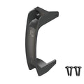 D&D TECHNOLOGIES LL3GH Gate Handle, Reversible for Right or Left Handing, Side-Fixing Legs Provide Easy Alignment & Added Strength, for Any Square Post Gate - color: Black
