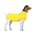 Spandex Goat Tube for Show Goats - Show Livestock Supplies: Goat Covers & Blankets (Yellow, Large) - color: yellow, size: Large