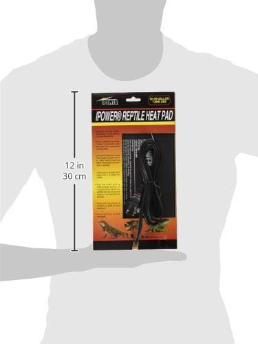 iPower 6 by 8-Inch 8 Watt Reptile Heat Pad Under Tank Terrarium Warmer Heat Mat for Small Animals - color: Black-1 Pack, size: 6" X 8", style: Heat Pad - New