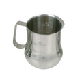 A-to-Z Supply SLMP0018 Expresso Milk Pitcher, 18 oz. Capacity, Engraved Measuring Scale, Open Rimmed, Stainless Steel, Mirror-Finish