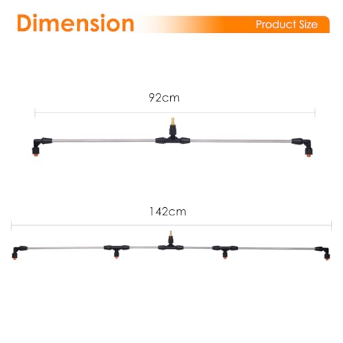 Metal 4-Nozzle Poly Boom Wand – Easy-to-Assemble Sprayer Boom for Your Tractor or ATV Spray System