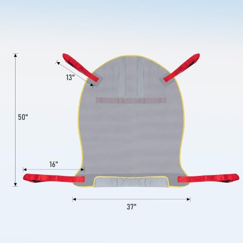 Lift Sling for Transferring Patients,for Elderly and Disabled,Up to 510lb | Full Body Lift Sling, Premium Mesh Transfer Sling for Bed Positioning & Lifting, Breathable & Sturdy Fabric