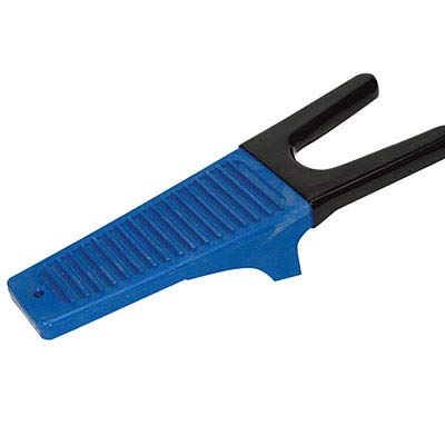Jeffers Plastic Boot Jack for Hands Free Boot Removal, 13 Inch Boot Remover Tool with Vinyl Heel Grip, Anti Slip Design for Cowboy, Work, Western, Riding, Rain & Hiking Boots - Blue & Black