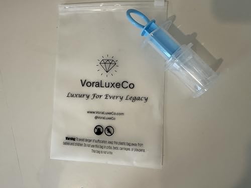 Baby Medicine Dropper Syringe with Ring Handle, Clear Plastic Easy Oral Medication Dispenser Toddler, Pink Blue White (Blue) - color: Blue