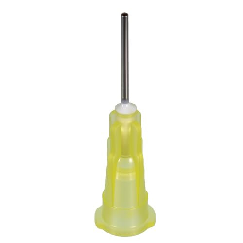 100pcs 20G blunt tip glue dispensing nozzles Blunt-nosed needle glue applicator, used for applying industrial liquids, adhesives, inks, perfumes, lip glosses.0.5 inches - size: 20G 100pcs