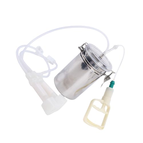 Manual Milking Machine, Goat Milking Machine Cow Hand Vacuum Pump Portable Milking Kit 2000ml Effort Saving Cow Milking Machine for Milk Plant Farm