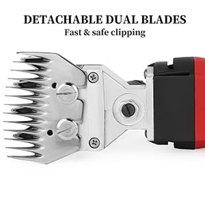 DUCKBOY Heavy Duty Sheep Clipper & Shearing Machine, 380W, Goats, Cattle | Ideal for sheep, goats, cattle & thick-haired dogs. 380W motor for farm grooming. Durable steel blades for clean shearing - size: 380W Sheep Clipper