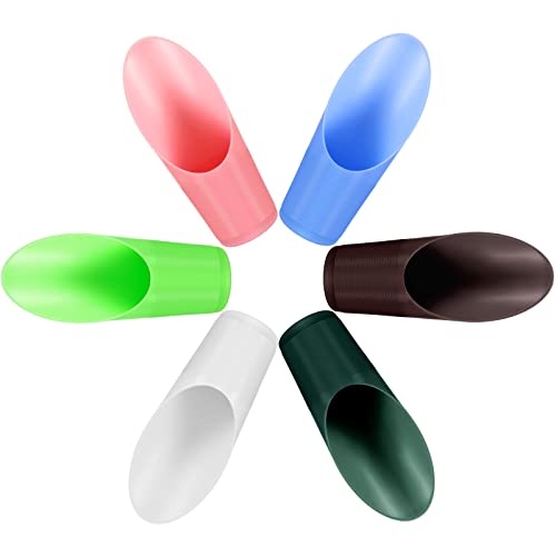 6 Pcs Bonsai Soil Scoops Plastic Garden Shovels Garden Tool Bucket Shovel Colorful Small mini Potting Scoop for Plant Flower Succulent