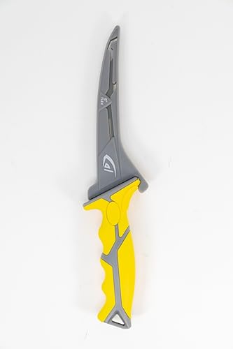 danco 6-Inch Karl Flex Fillet Knife with Swedish Steel Blade and Sheath | 6-Inch Karl Flex Fillet Knife, Swedish Stainless Steel Blade, Non-Stick Coating, TPR Grip, Lanyard Hole, Fresh/Saltwater - size: 6"
