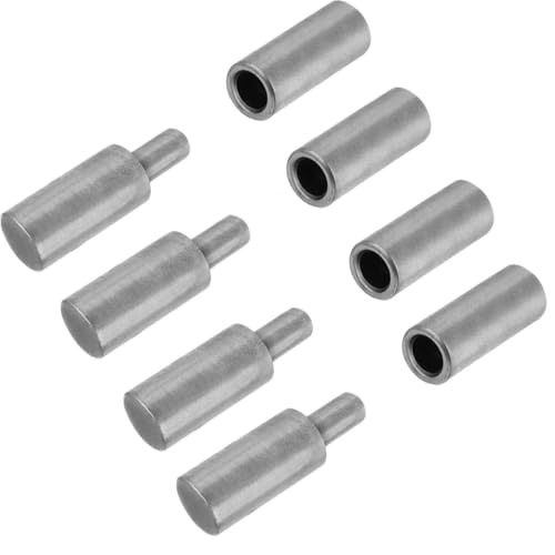 4 PCS Weldable Barrel Hinges Weld On Bullet Door Hinge 3" x 3/4" Heavy Duty Steel Detachable Hinges for Trailer Ramp Gate Swing Door (4 PCS) - color: 4 PCS