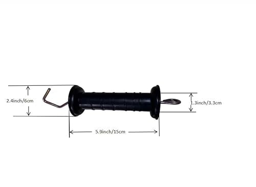 4 Pieces of Plastic Electric Fence Door Handles, Spring-Equipped Plastic Door Handles, Electric Fence Door Handle Insulators