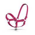 Adjustable Nylon Cow Halter | Calf Halter one Halter for (1 Year to Full Size) Easy Adjustable Straps elimates the Need of Ill-Fitting Cattle Halter - color: PINK