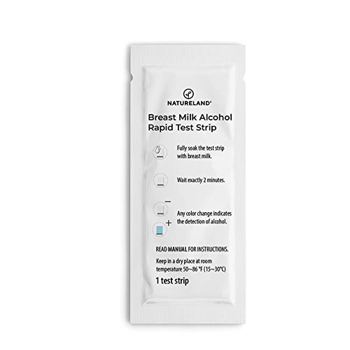 Natureland Test Strips for Alcohol Detection in Breast Milk, Accurate Result in 10 Seconds (10) - size: 10