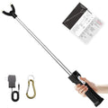 Cattle Prod Rechargeable with Led Light, Waterproof Cattle Prod Stick, Retractable Cattle Prod, Lightweight Pig Cattle Prod Livestock, Cow Prod, Electric Cattle Prod, 37 Inch, Black - color: Black
