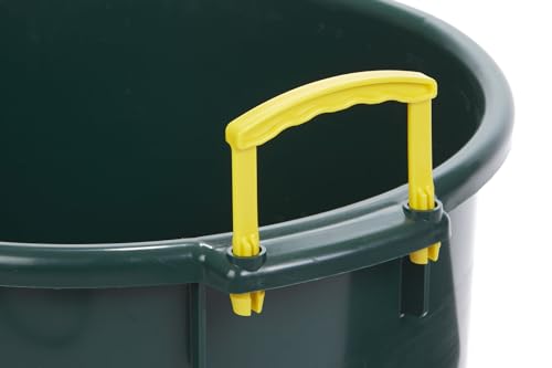Little Giant® Plastic Muck Tub | Durable & Versatile Utility Bucket with Handles | Muck Bucket | Durable Handles | 70 Quart | Green - color: Green, size: 70 quart