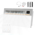 Hawkrown 4 in 1 Bathroom Exhaust Fan with Light and Heater, 1900W Bathroom Heater Fan Light Combo, 180 CFM 1.0 Sone Ceiling Fan Remote Control Heater, Ventilation for Home, Bath, Hotel (Style 1) - color: Style 1