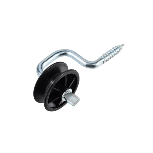 Electric Fence Wood Post Screw-in Corner Insulators Bracket, Black，10pcs | Wood Post Anchors, Corner Polyrope Insulators - style: B010-10pcs