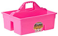 Little Giant® Plastic DuraTote | Horse Grooming DuraTote | Durable Tote Box Organizer with Easy Grip Handle | Extra Thick Sidewalls | Hot Pink - color: Hot Pink