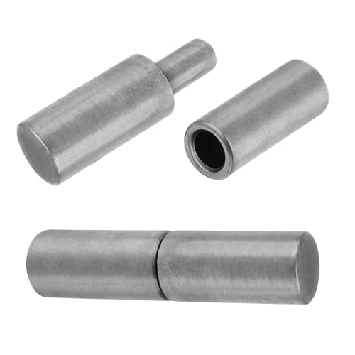 4 PCS Weldable Barrel Hinges Weld On Bullet Door Hinge 3" x 3/4" Heavy Duty Steel Detachable Hinges for Trailer Ramp Gate Swing Door (2 PCS) - color: 2 PCS
