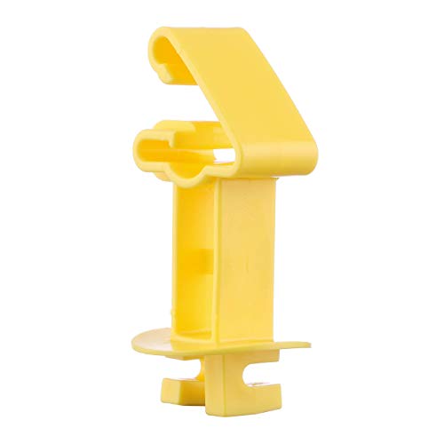 25-Pack Electric Fence T-Post Insulators, Snap-On Extended | Extended Offset · UV-Resistant · Fits T-Posts · For Wire & Polywire - color: Yellow