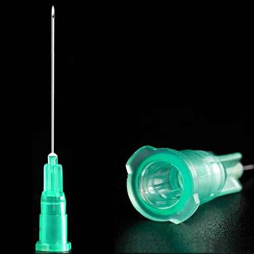 100 Pack 21Ga 1 1/2 Inch Stainless Steel Dispensing Lab Tools Accessories for Scientific Labs, Measuring and Refilling, Individually Wrapped - size: 21G 1-1/2 inch