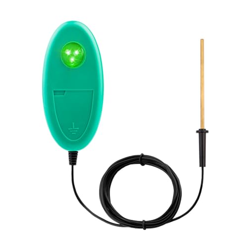 Electric Fence Tester with LED Indicator Lights, Tester Indicator for pulsed energizers, Alert Device that Clips to Wire or Tape Fences - style: 1 Pack