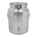 64L/16.9Gal Milk Can, 304 Stainless Steel Airtight Storage Pail with Locking Sealed Lid, Carry Handle, Heavy Duty Food Grade Bucket, Storage Container for Wine, Oil, Beverage, Home, Farm, Kitchen Use - size: 64L / 16.9Gallon