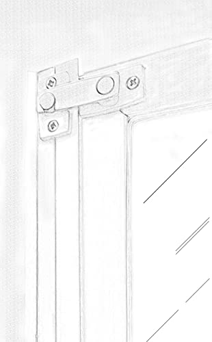 Solid Brass Shutter Bar/Door Latch, 7/8" x 2-3/32", Matte Black, 2 Pack, Made in Taiwan - color: Matte Black, size: 2 Pack
