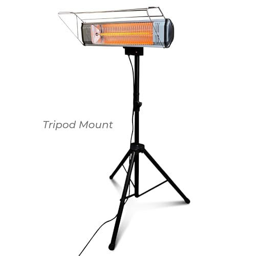 Heat Storm Tradesman 1500 Watt Infrared Heater Tripod Combo, Remote - style: Heater + tripod + Ceiling mount + wall mount