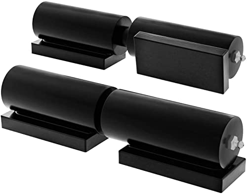 Heavy Duty Gate Hinges 7 Inches - 2 Pack Black Iron Door Hinge Barrel Style 900 Lbs Capacity for Swing Door Trailer Ramp Gate - Weld On Install - size: 7" inch