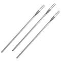 3 Piece Stainless Steel Pickle Picker 8.6 Inch Pickle Fork Silver Long Handle Olive Forks 2-Tine Cocktail Fork for Jar Dessert Appetizer Fruit Vegetables Salad
